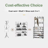 Stand for Clothes Shelf Coat Shelves Hanger Floor