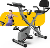 Stationary Exercise Bike| 4 IN 1 Foldable Indoor