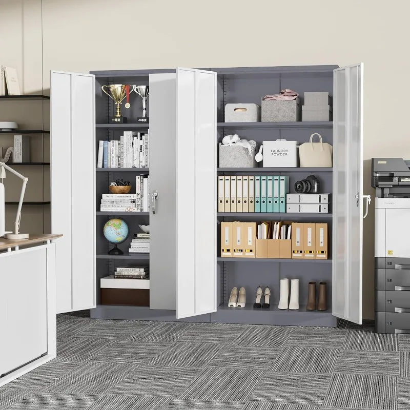 Steel SnapIt Storage Cabinet 72" Locking Metal Cabinet