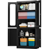 Steel SnapIt Storage Cabinet 72" Locking Metal Cabinet