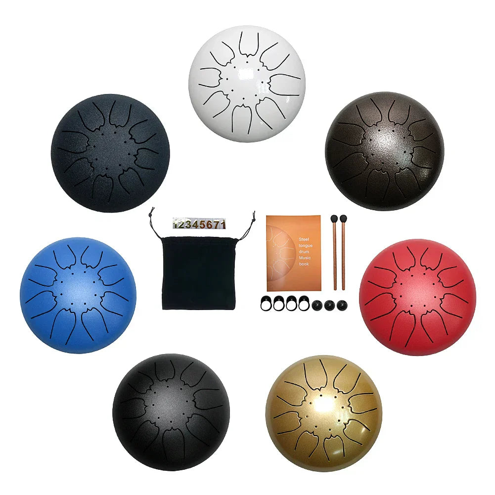 Steel Tongue Drum Set 6 Inch 8 Tune