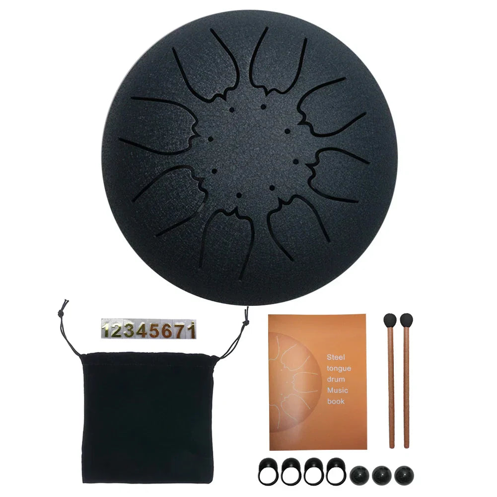 Steel Tongue Drum Set 6 Inch 8 Tune