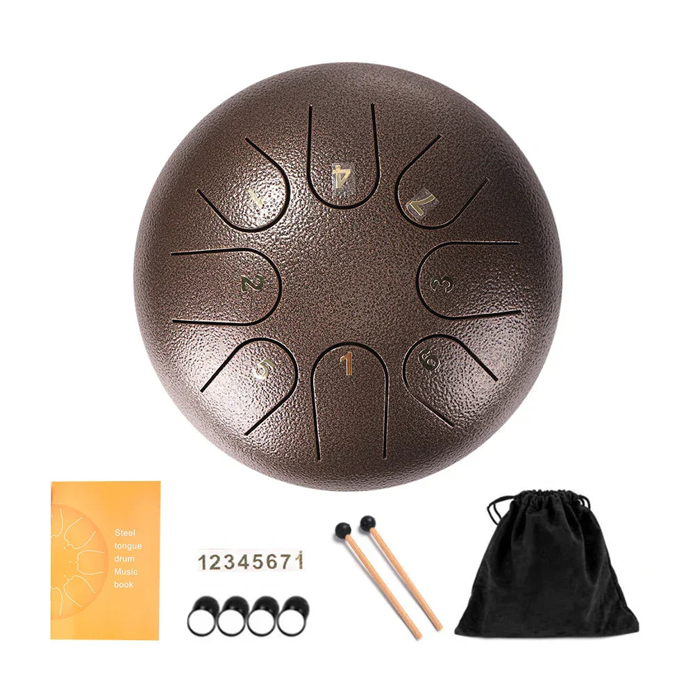 Steel Tongue Drum Set 6 Inch 8 Tune