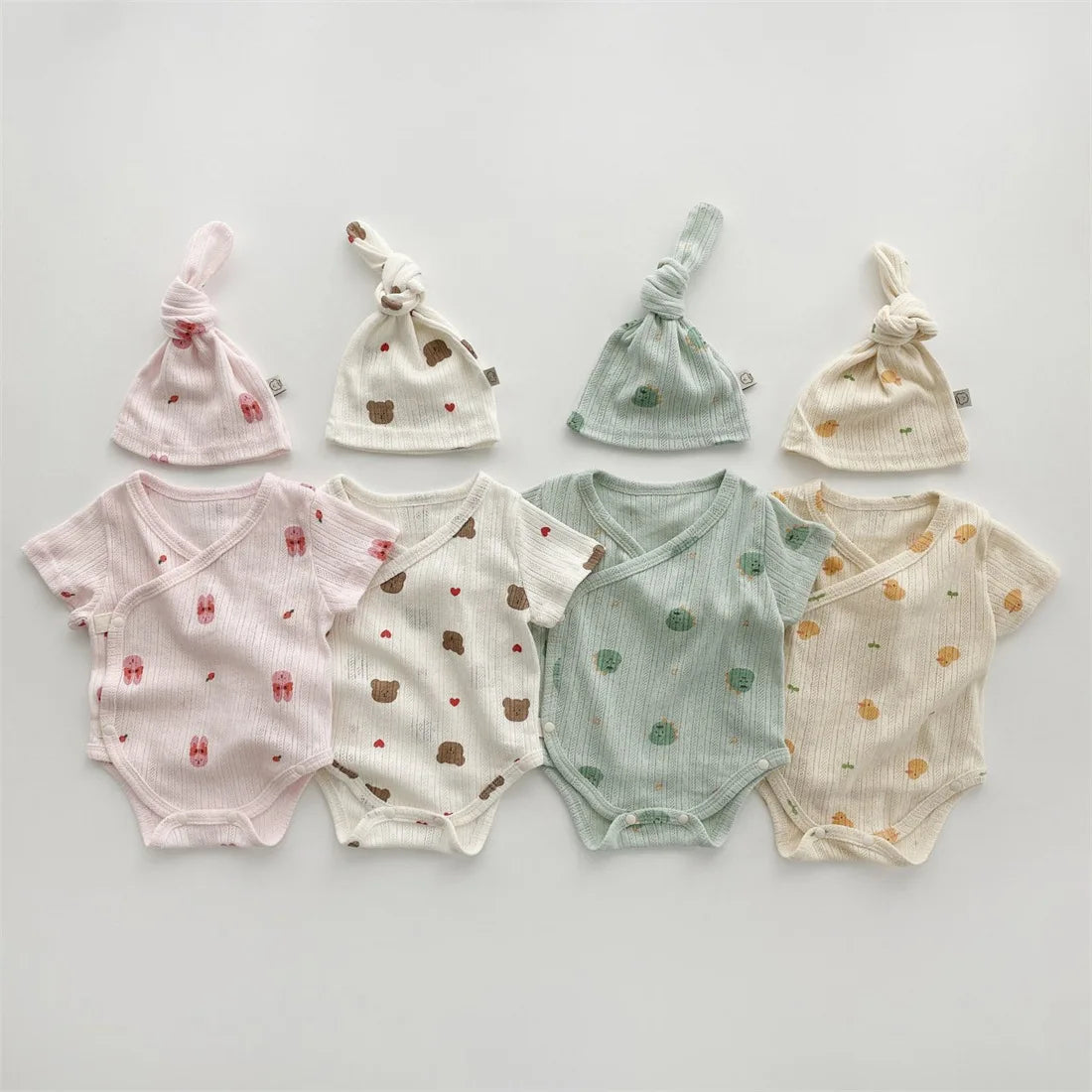 Summer Baby Romper Triangle Bodysuit Short Sleeve Jumpsuit