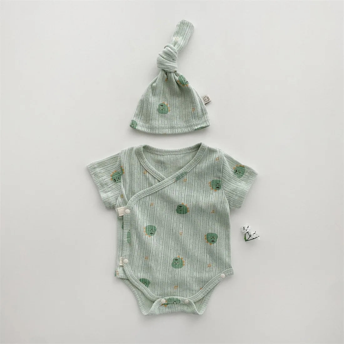 Summer Baby Romper Triangle Bodysuit Short Sleeve Jumpsuit