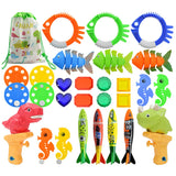 Summer Children Swimming Octopus Pool Diving Toys Set