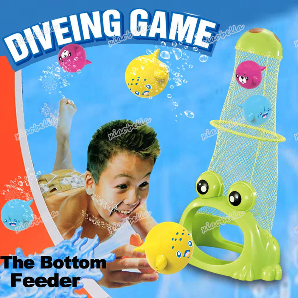 Summer Diving Training Toys Feed Frog Game Bottom