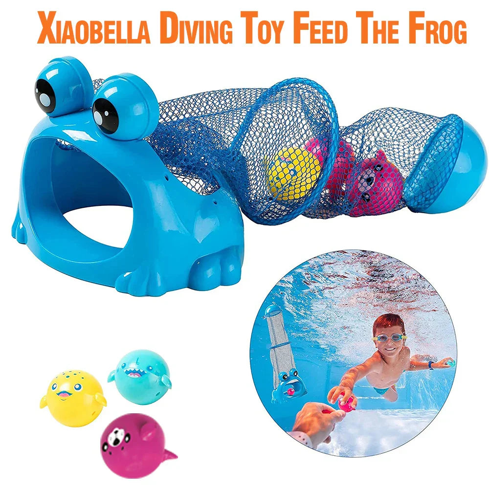 Summer Diving Training Toys Feed Frog Game Bottom