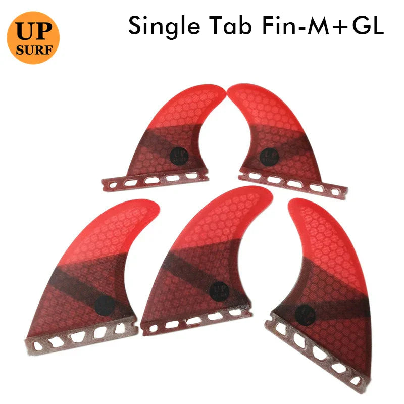 Surfing Fins 5pcs/4pcs Fins Set Single Tabs Fin