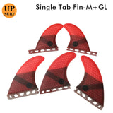 Surfing Fins 5pcs/4pcs Fins Set Single Tabs Fin