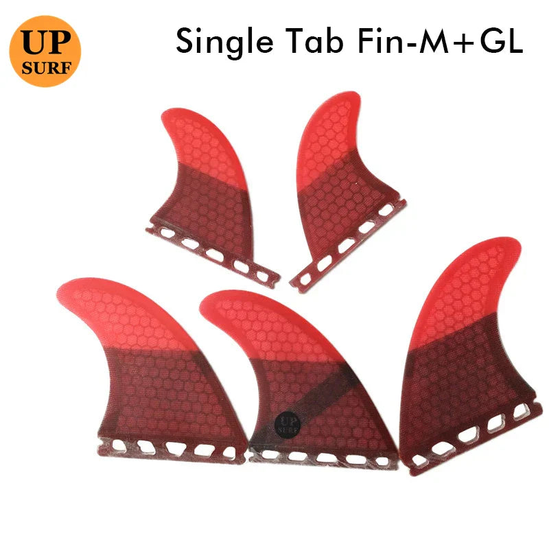 Surfing Fins 5pcs/4pcs Fins Set Single Tabs Fin