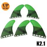 Surfing Fins 5pcs/4pcs Fins Set Single Tabs Fin