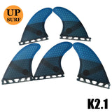 Surfing Fins 5pcs/4pcs Fins Set Single Tabs Fin