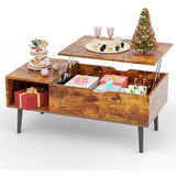 Sweetcrispy Coffee Table Brown, Living Room Lift Coffee
