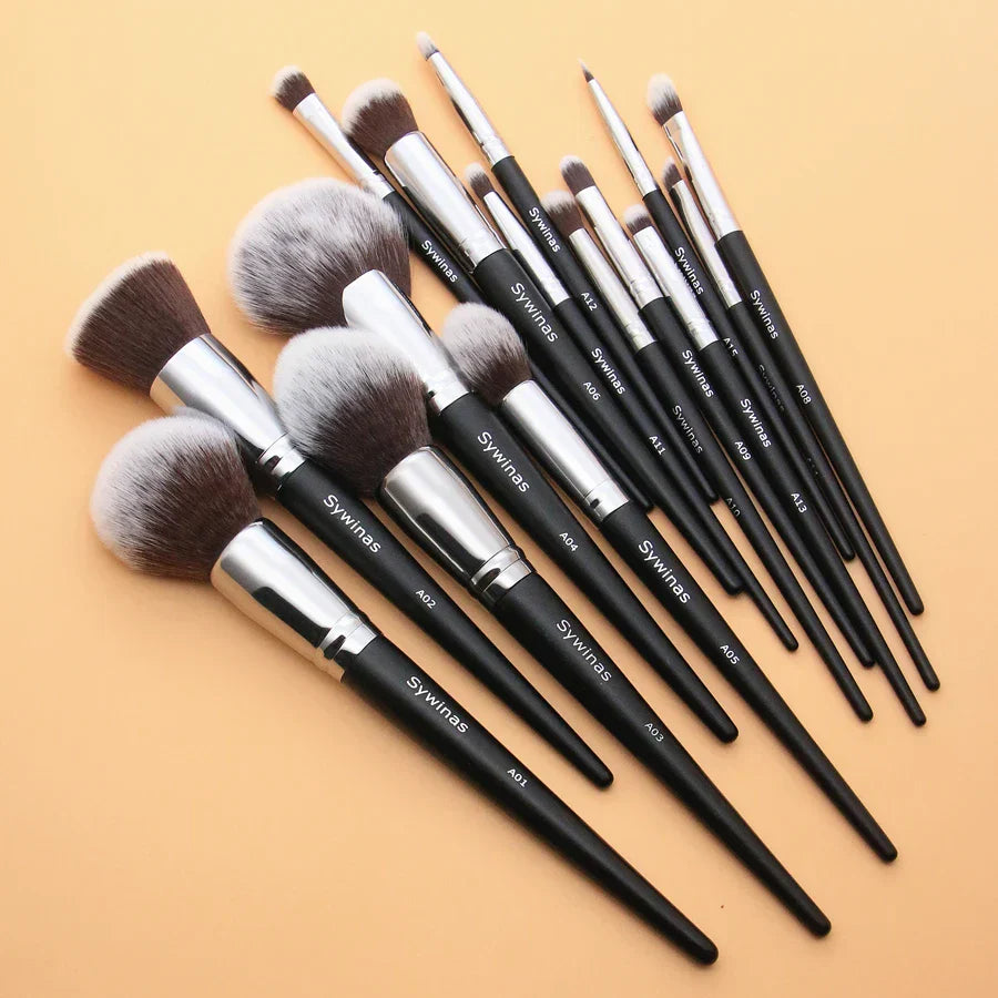 Sywinas Makeup Brush Set Kit 15pcs High Quality