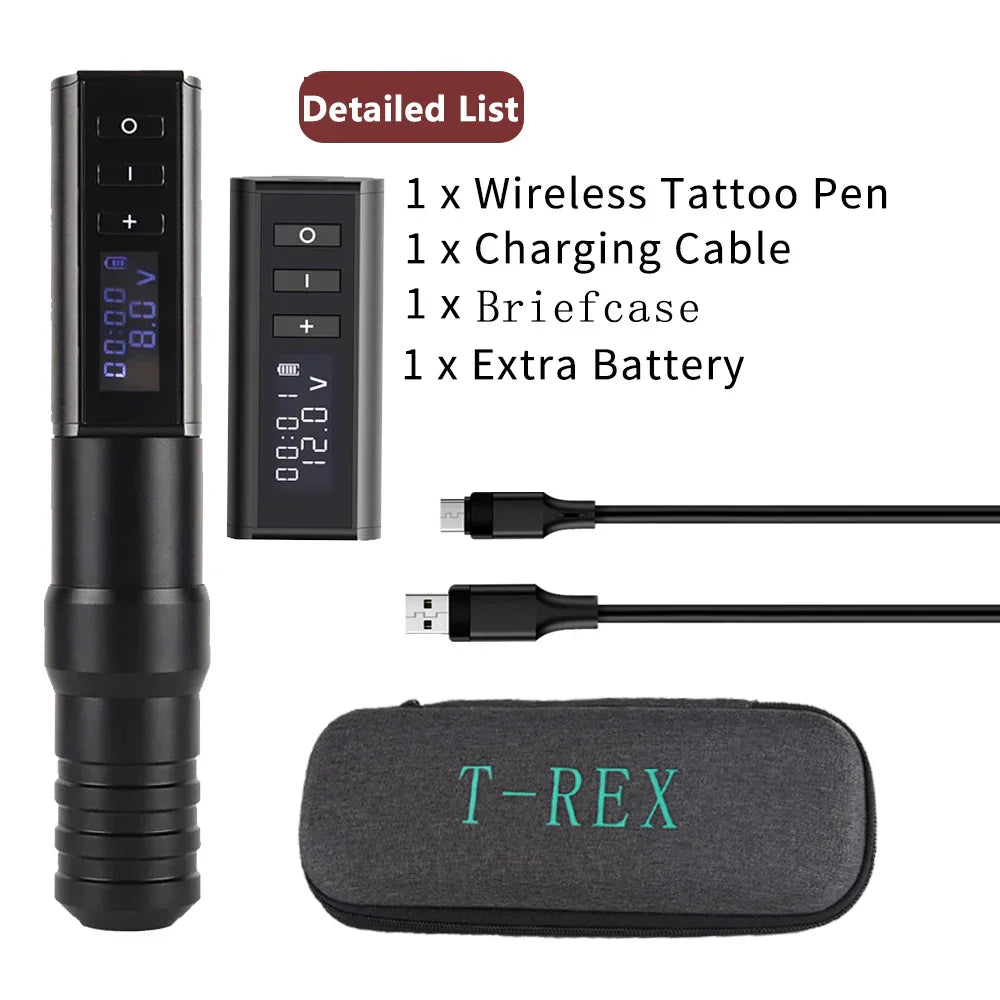 T-Rex Ambition Professional Wireless Tattoo Machine Kit Pen