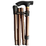 T-handle Portable Easy Folding Walking Stick Adjustable Aluminum