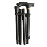 T-handle Portable Easy Folding Walking Stick Adjustable Aluminum