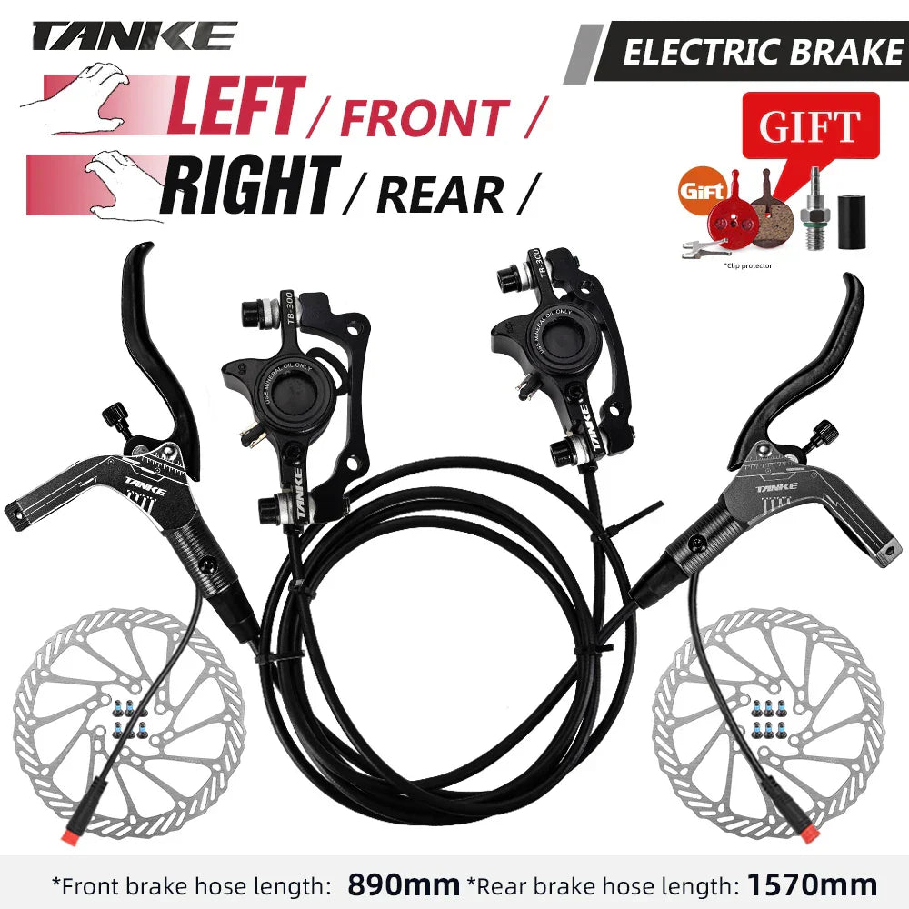 TANKE E-Bike MTB Hydraulic Disc Brake Set Electric