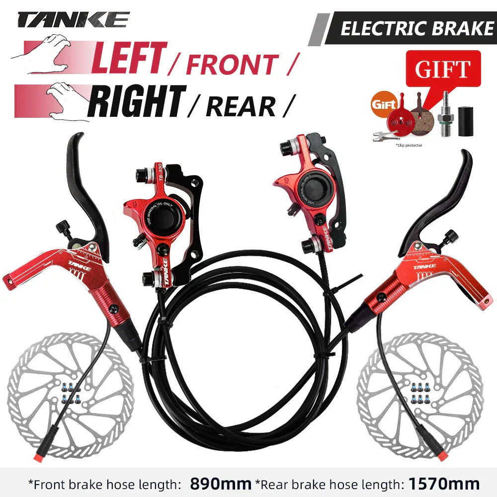 TANKE E-Bike MTB Hydraulic Disc Brake Set Electric