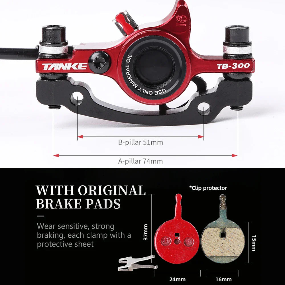 TANKE E-Bike MTB Hydraulic Disc Brake Set Electric