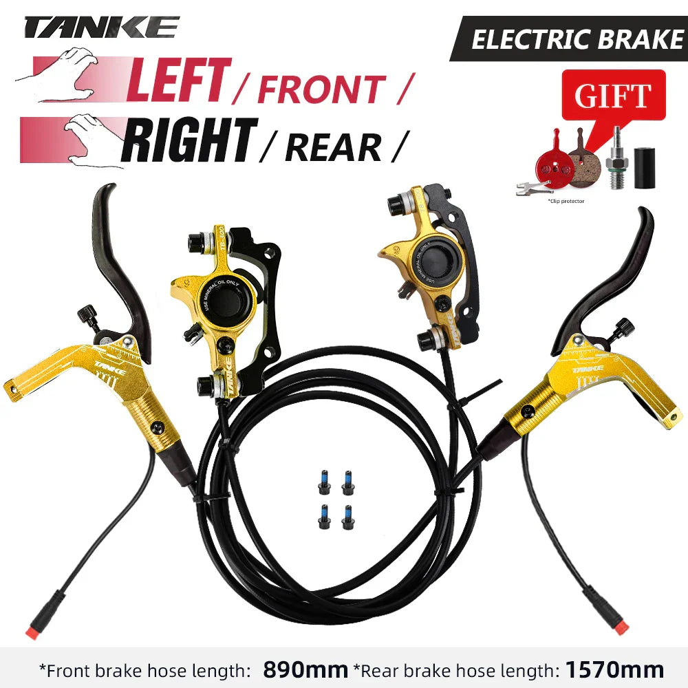 TANKE E-Bike MTB Hydraulic Disc Brake Set Electric