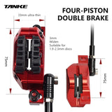 TANKE MTB 4-Piston Hydraulic Disc Brake Bicycle Resin