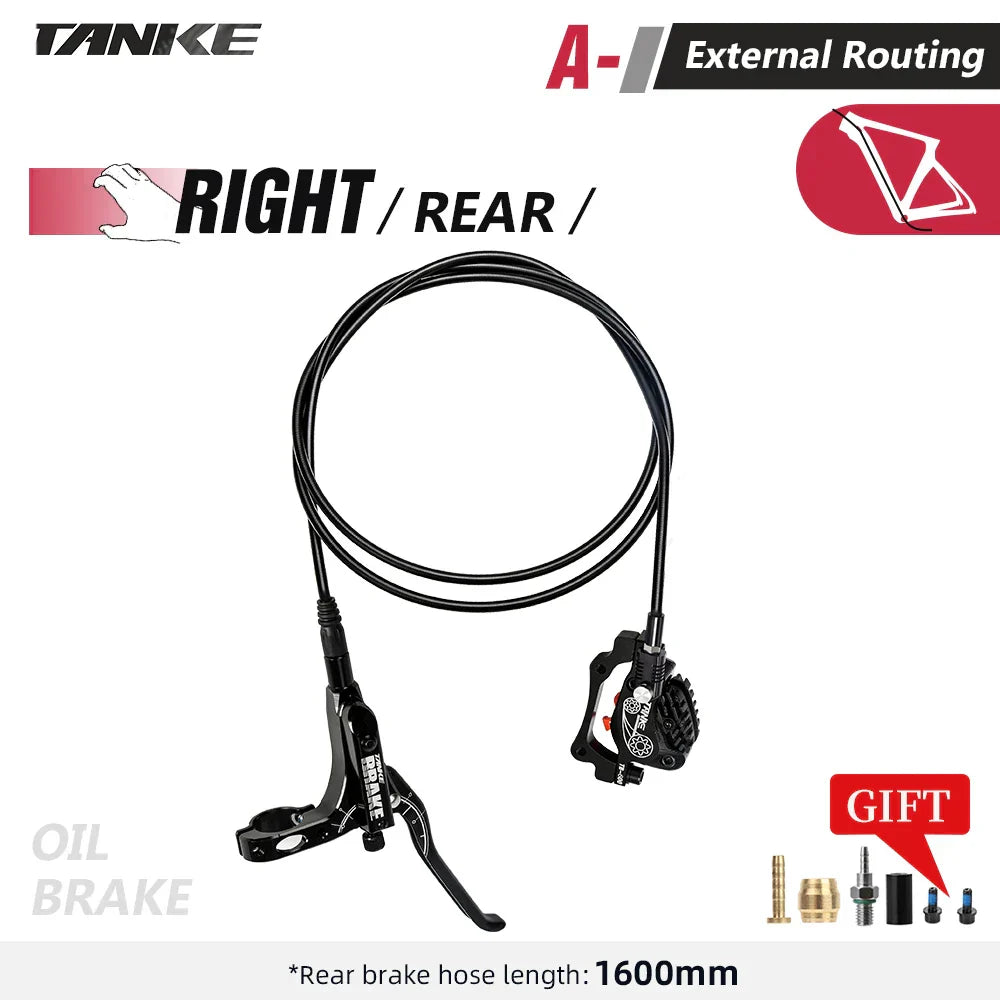 TANKE MTB 4-Piston Hydraulic Disc Brake Bicycle Resin