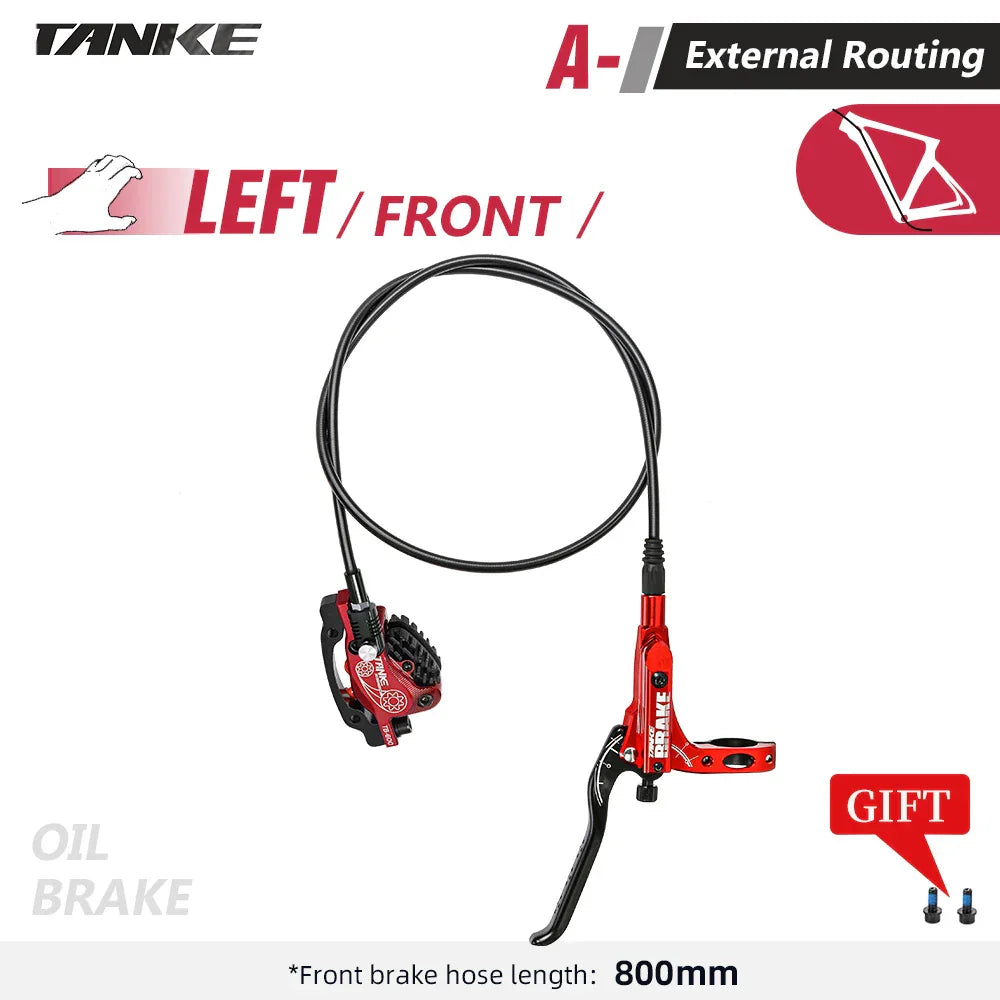 TANKE MTB 4-Piston Hydraulic Disc Brake Bicycle Resin