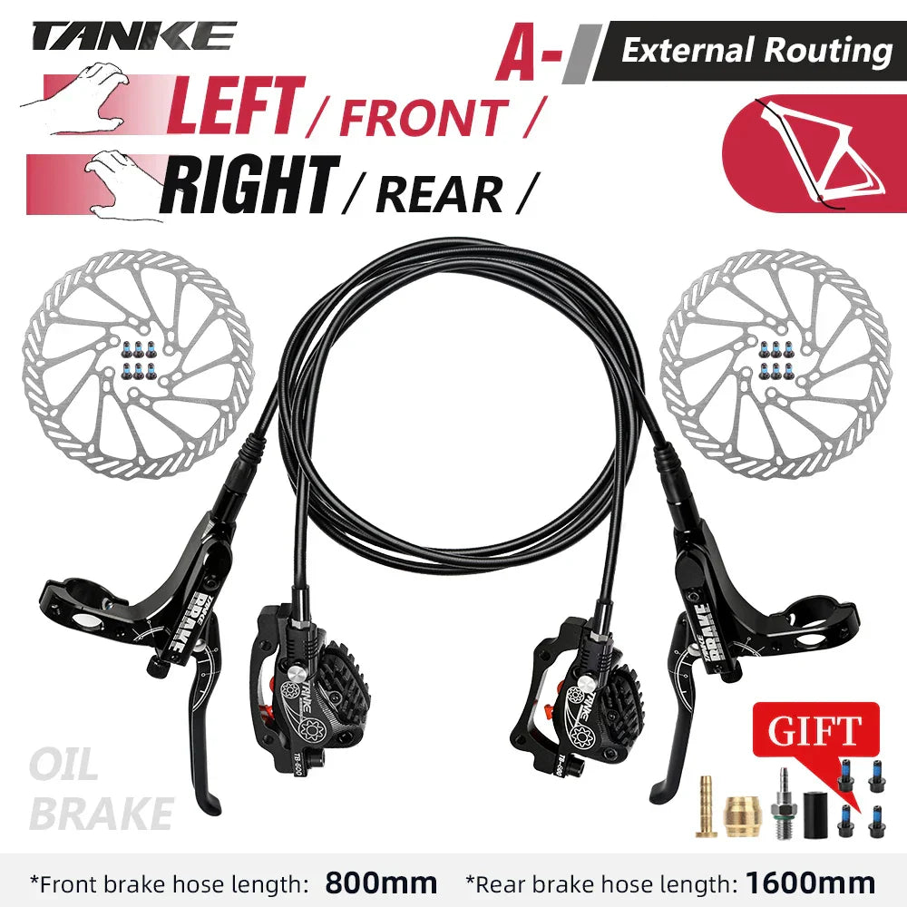 TANKE MTB 4-Piston Hydraulic Disc Brake Bicycle Resin