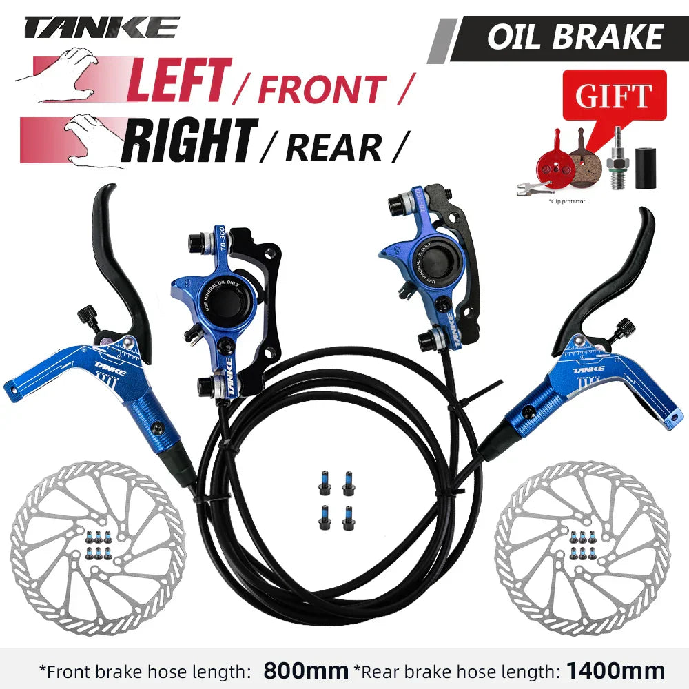 TANKE MTB Bike Hydraulic Disc Brake Set 160mm