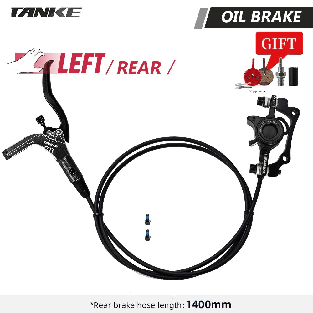 TANKE MTB Bike Hydraulic Disc Brake Set 160mm