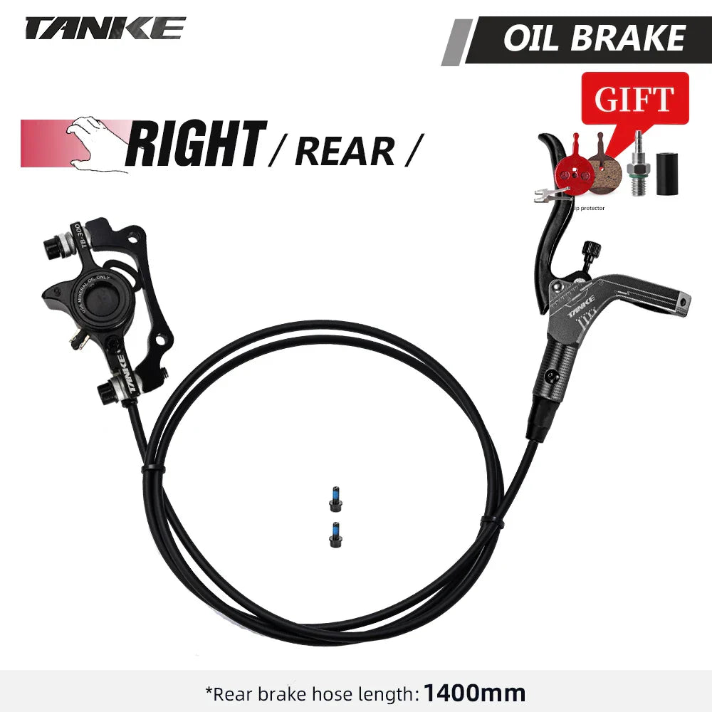 TANKE MTB Bike Hydraulic Disc Brake Set 160mm