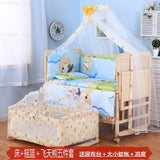 Zhitong Crib Solid Wood Paint-Free Multifunctional Bassinet Babies'