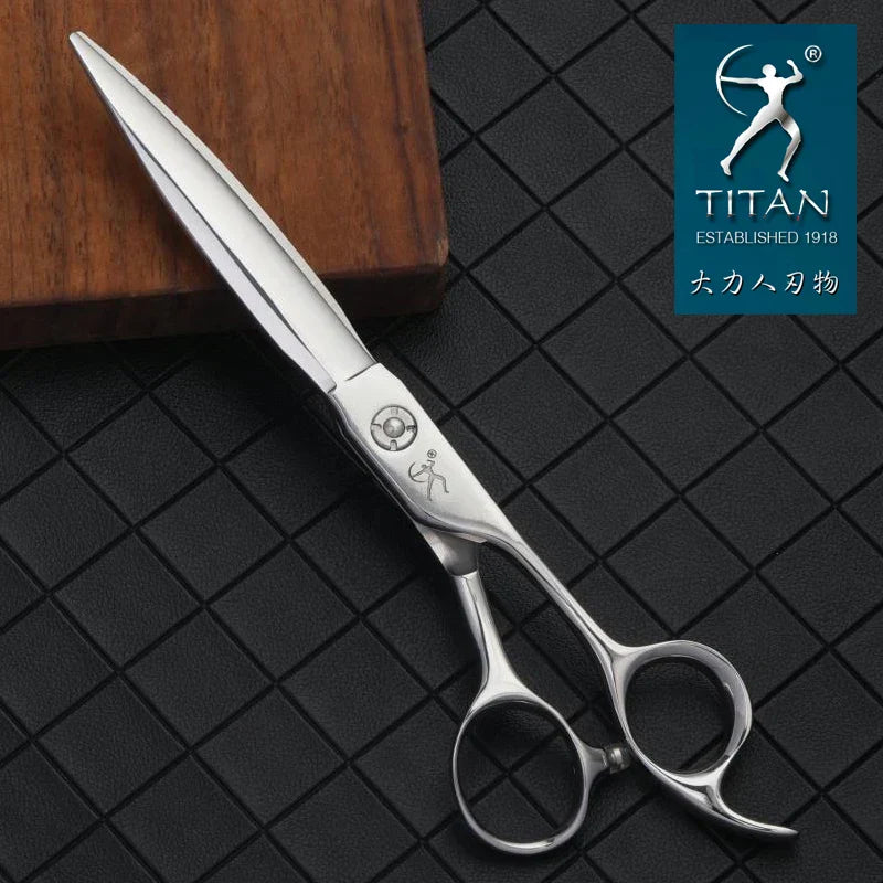 TITANProfessional hairdressing scissors, 7 inch cutting scissors, vg10