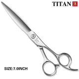 TITANProfessional hairdressing scissors, 7 inch cutting scissors, vg10