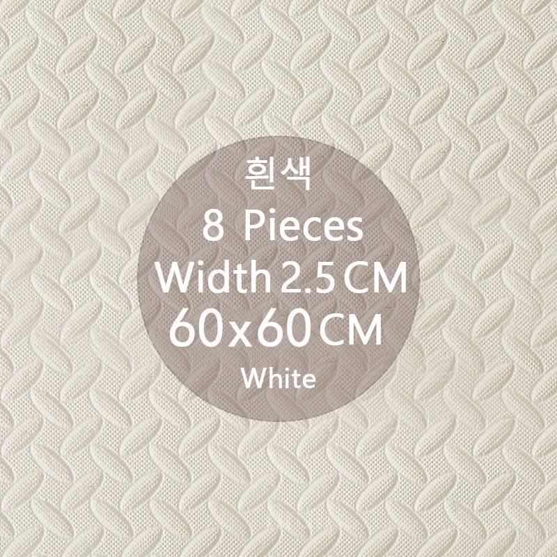 TOriginOLife Baby Game Mat 8PCS Play Mats 60×60cm Game Mats Thicke Play Mat Floor Mats Puzzle Mat Baby Foot Mats Baby Playmat