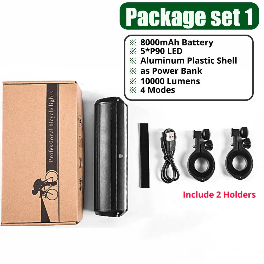 TRLIFE Bicycle Light Front 10000LM Bike Light Waterproof