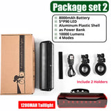 TRLIFE Bicycle Light Front 10000LM Bike Light Waterproof