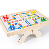 Table Soccer Game For Kids Wooden DoubleSided Board