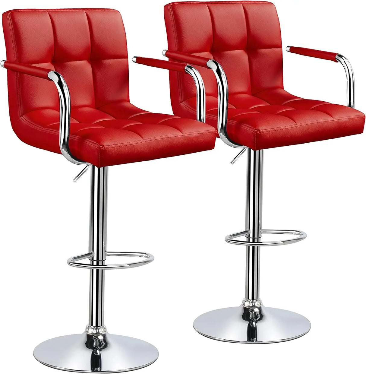 Tall Bar Stools Set of 2 Modern Square