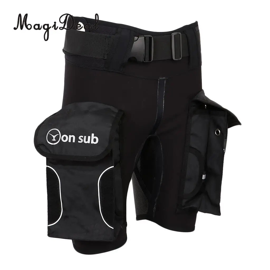 Technical Scuba Diving Neoprene Wetsuit Shorts & Pockets