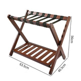 Thickened Luggage Rack Foldable Floor Standing with Shoes