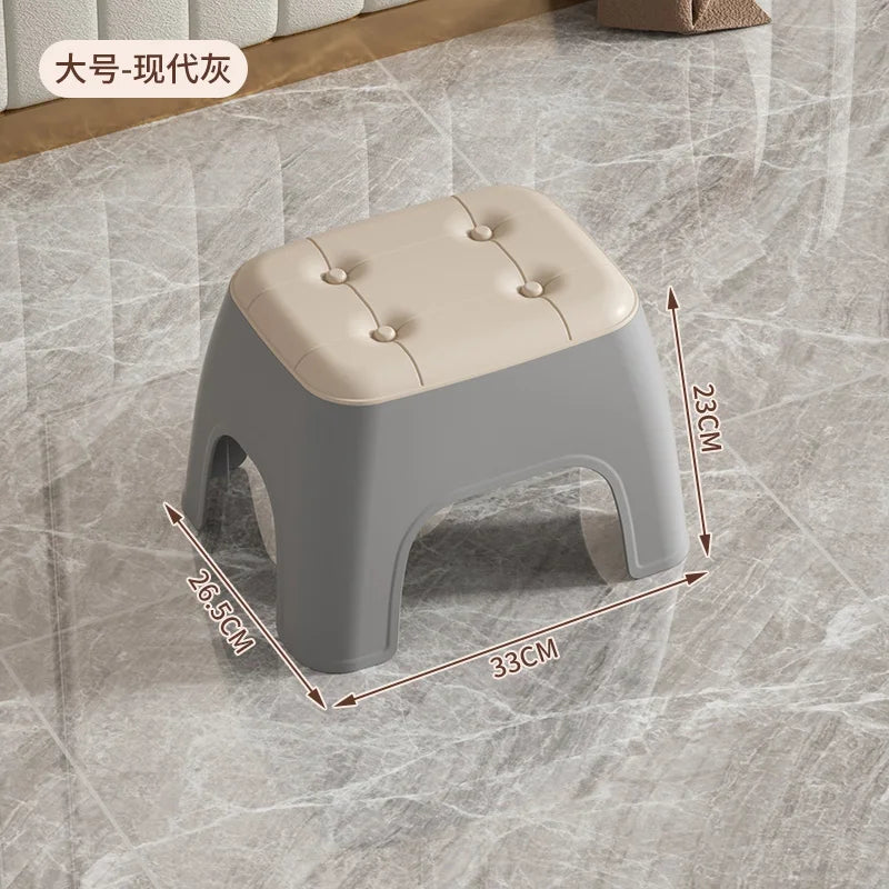 Thickened plastic stools, household adult living room rubber