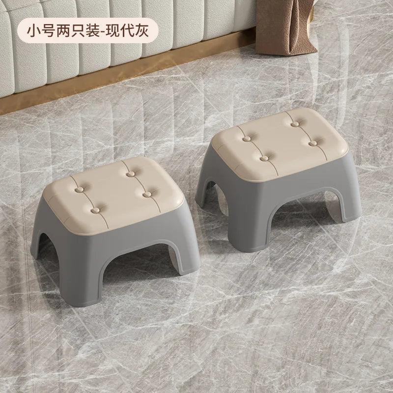 Thickened plastic stools, household adult living room rubber