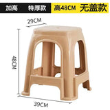 Thickened plastic stools, household adult rubber benches living