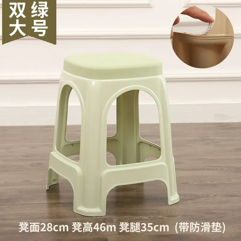 Thickened plastic stools, household adult rubber benches living