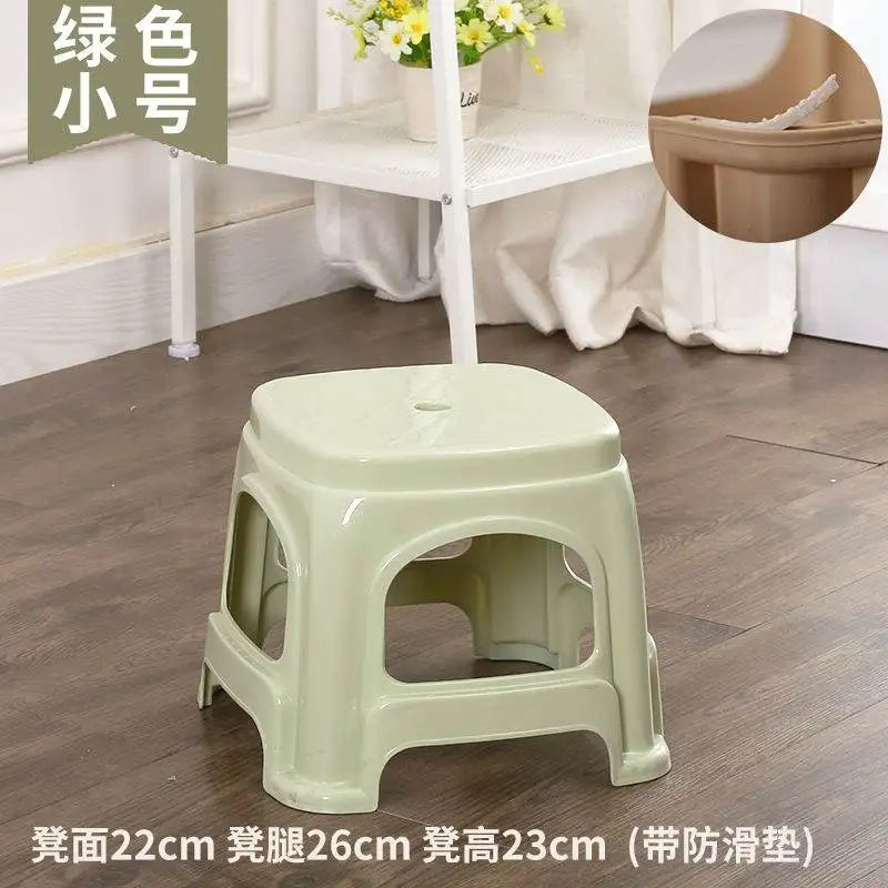 Thickened plastic stools, household adult rubber benches living
