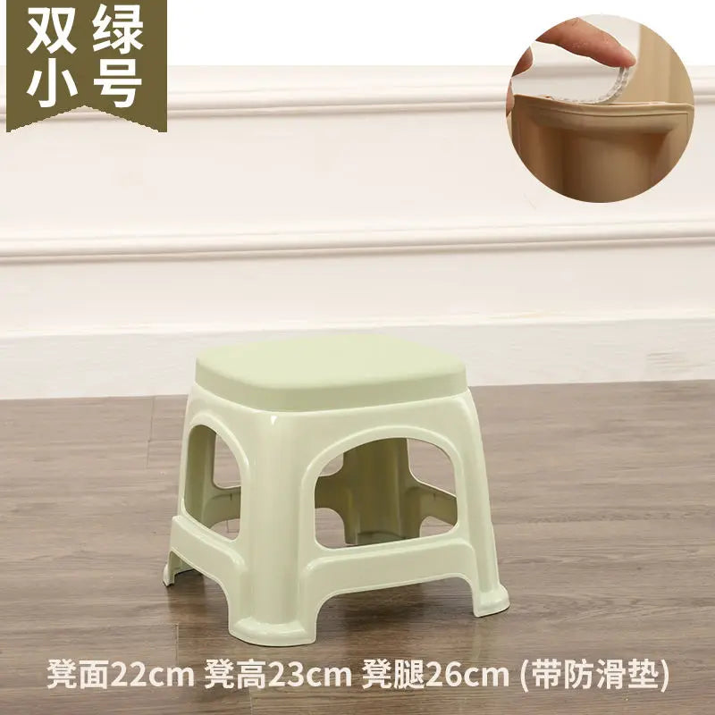 Thickened plastic stools, household adult rubber benches living