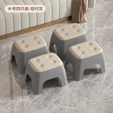 Thickened plastic stools, rubber benches household adult living